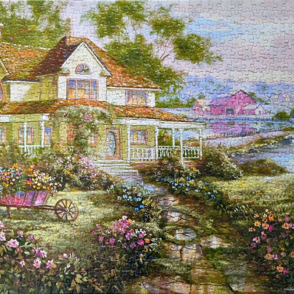 Lake house, 1000 piece puzzle, The Canadian Group, Sure-Lox